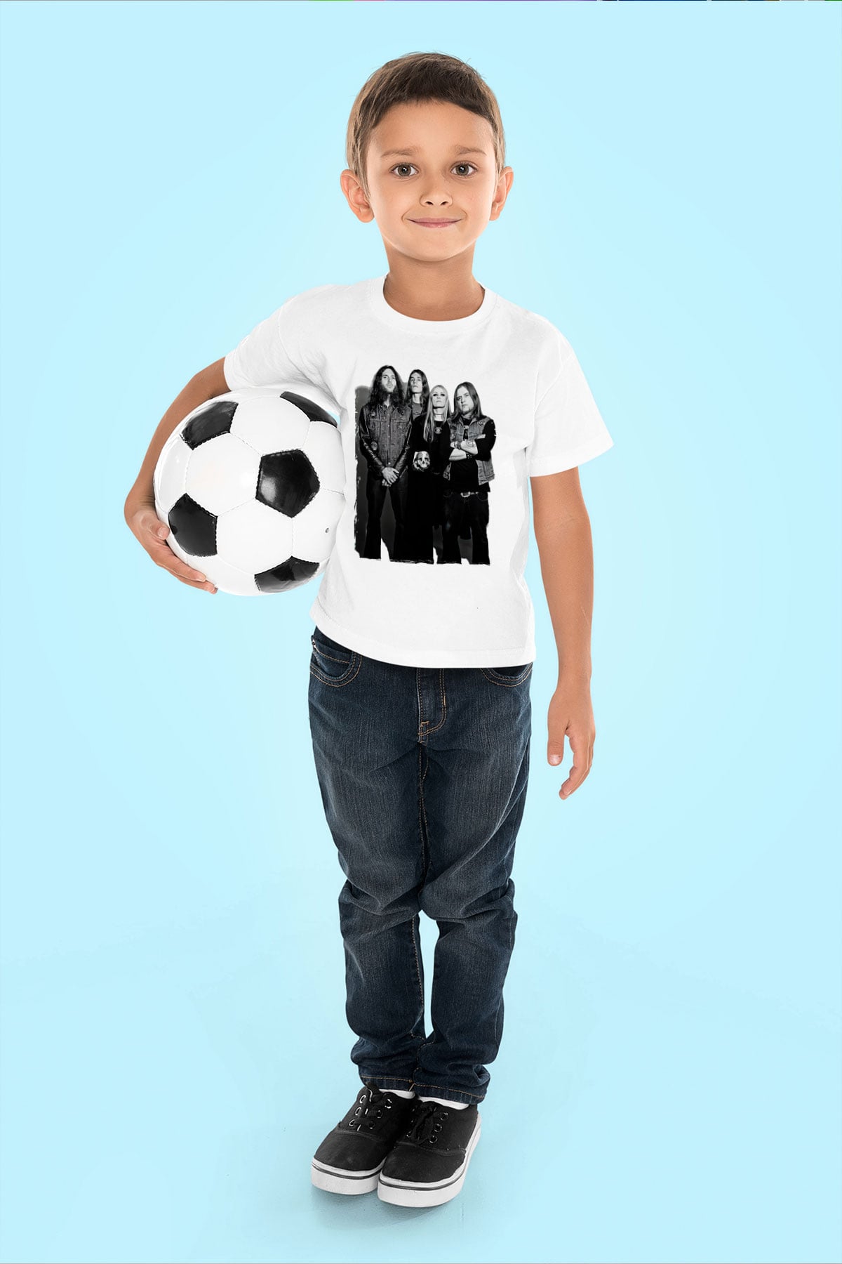 Electric Wizard Baskılı Beyaz Unisex Beyaz Çocuk Tişört - Tshirt