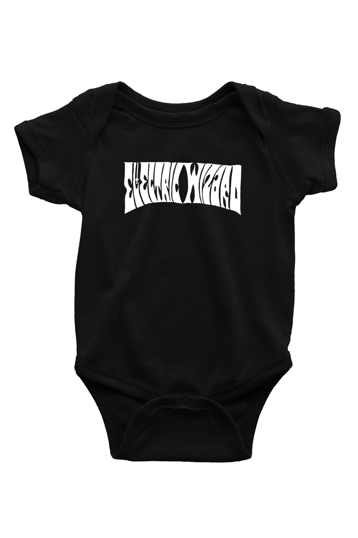 Electric Wizard Baskılı Unisex Siyah Bebek Body - Zıbın