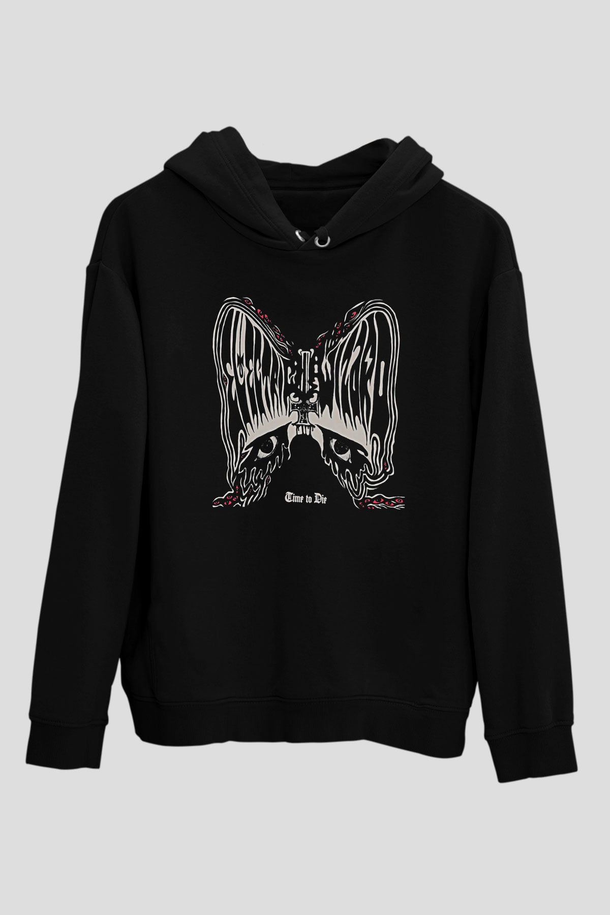 Electric Wizard Baskılı Unisex Siyah Kapüşonlu Sweatshirt
