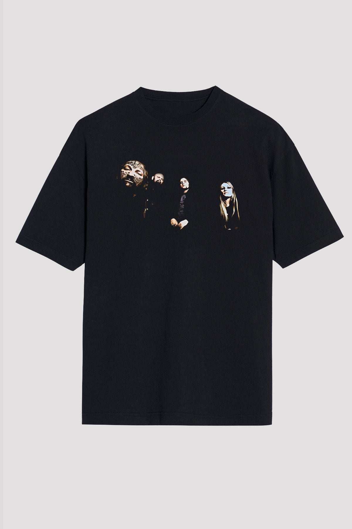 Electric Wizard Baskılı Unisex Siyah Oversize Tişört - Tshirt