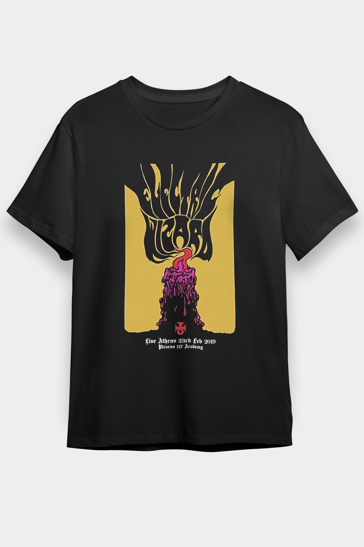 Electric Wizard Baskılı Unisex Siyah Tişört - Tshirt