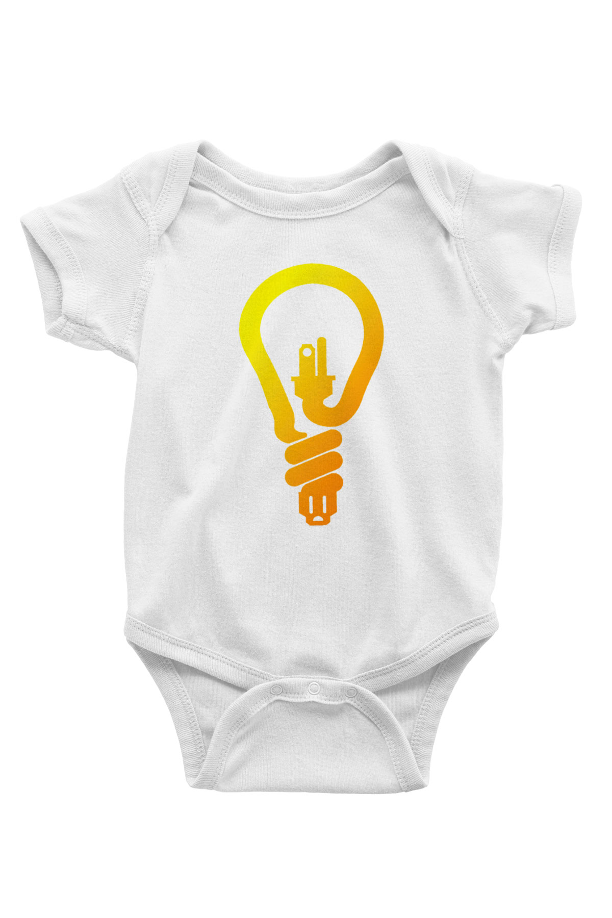 Elektrikçi Baskılı Beyaz Unisex Bebek Body - Zıbın