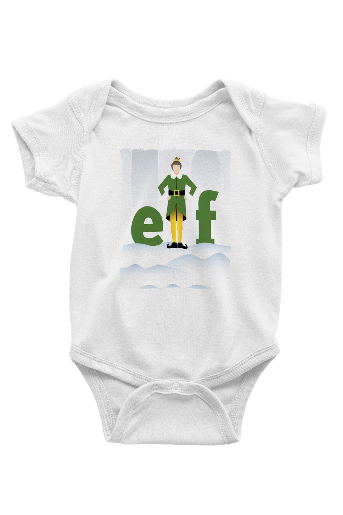 Elf Beyaz Bebek Body - Zıbın