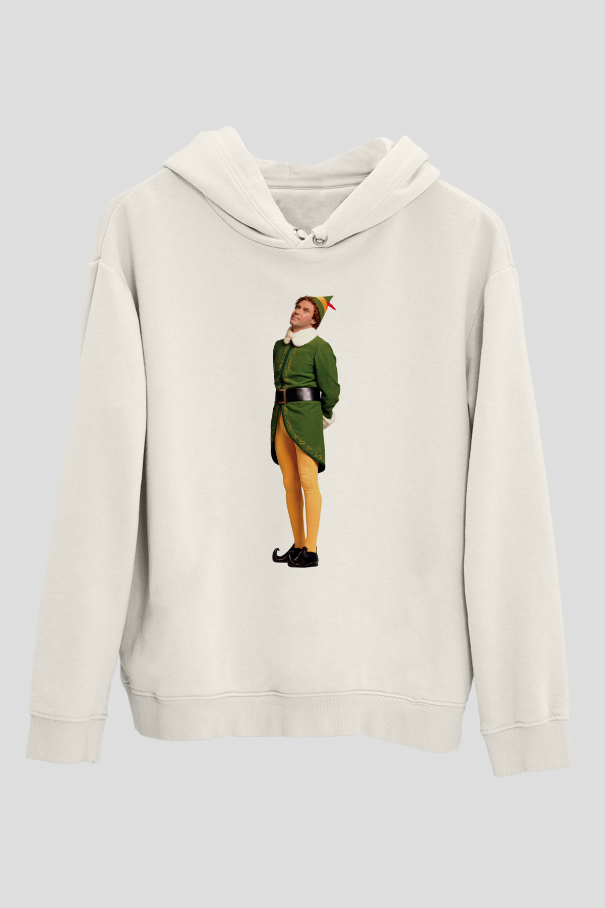 Elf Beyaz Unisex Hoodie