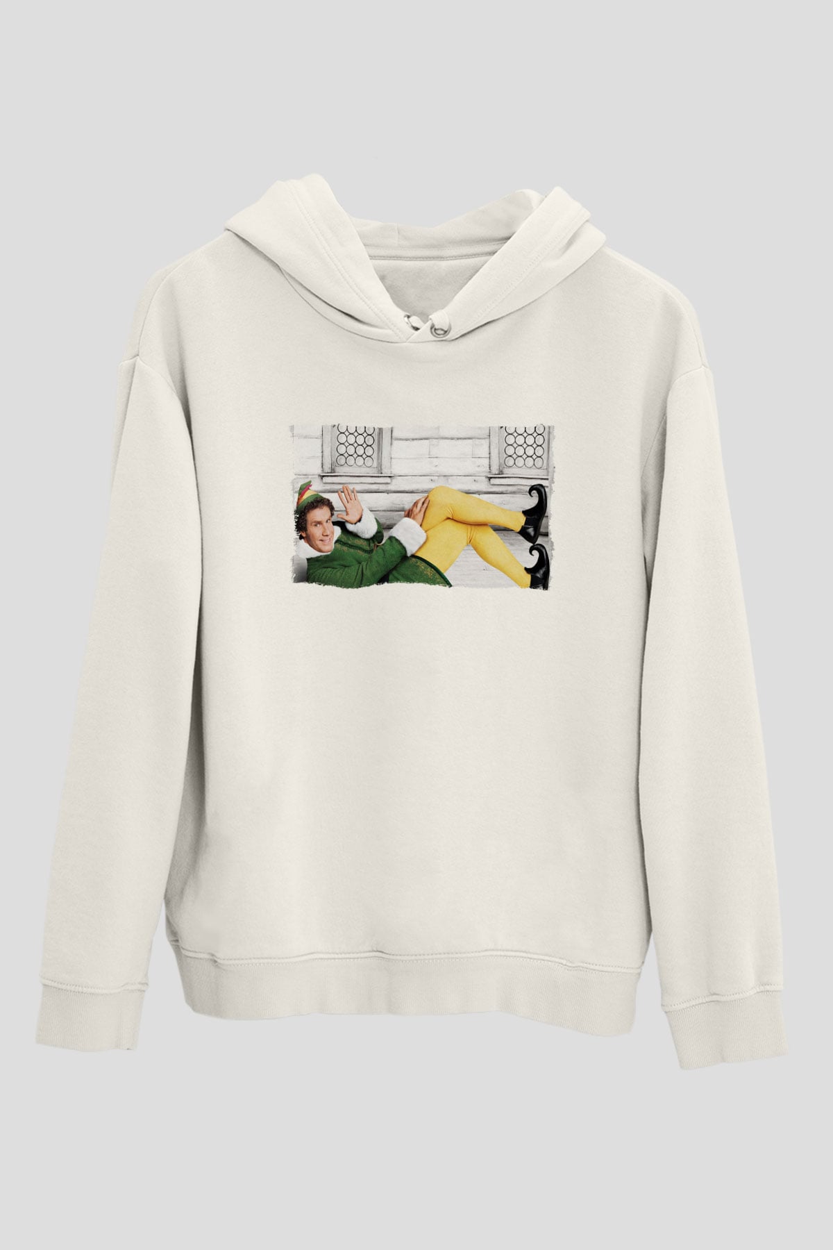 Elf Beyaz Unisex Hoodie