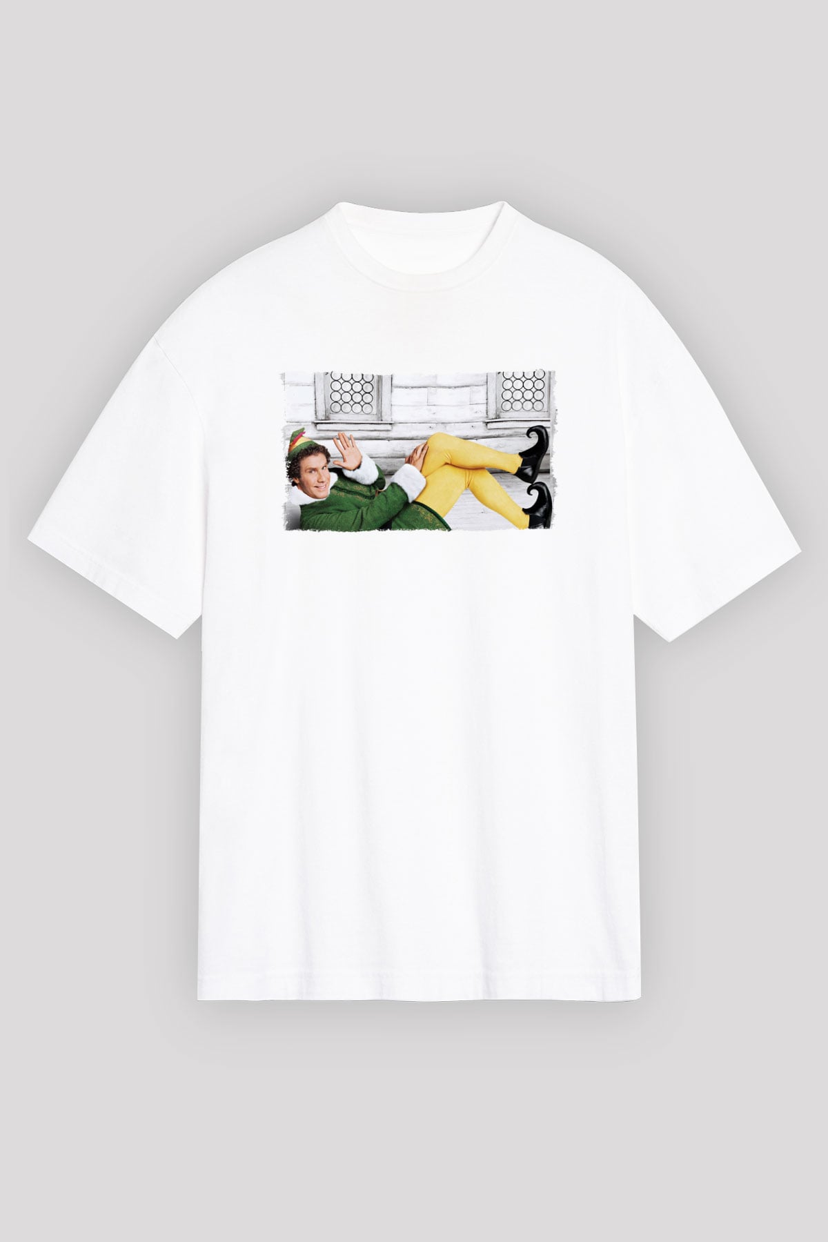 Elf Beyaz Oversize Tişört Oversize T-shirt