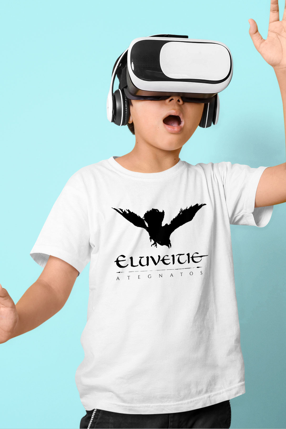 Eluveitie Beyaz Unisex Çocuk Tişört