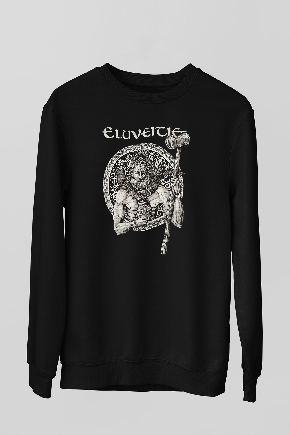 Eluveitie Siyah Unisex Sweatshirt