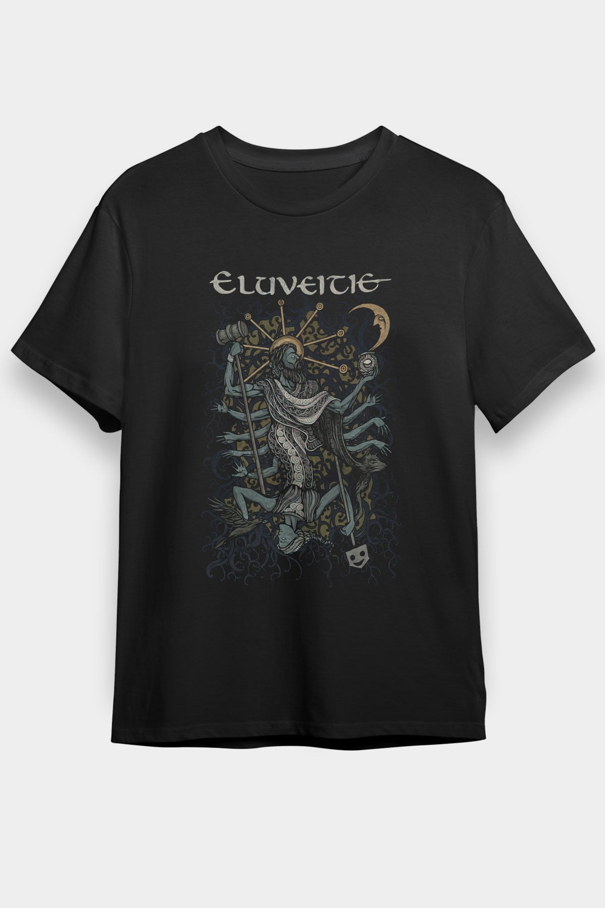 Eluveitie Siyah Unisex Tişört T-Shirt - TişörtFabrikası
