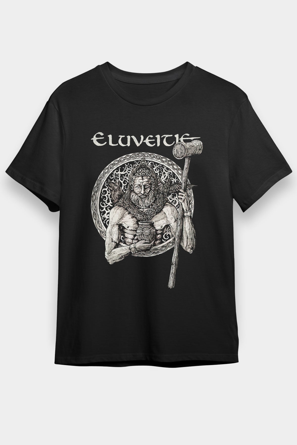Eluveitie Siyah Unisex Tişört T-Shirt - TişörtFabrikası