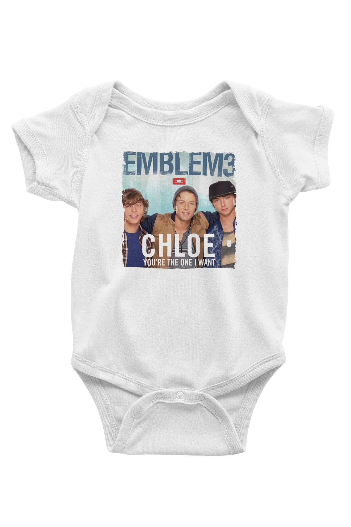Emblem3 Beyaz Bebek Body - Zıbın