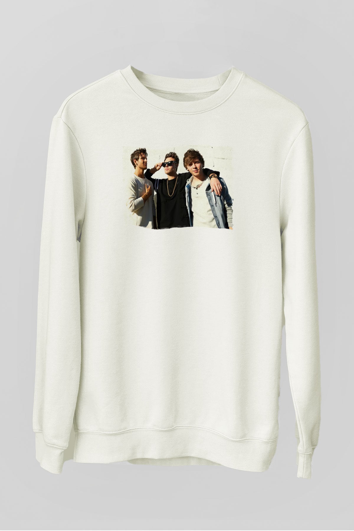 Emblem3 Beyaz Unisex Sweatshirt