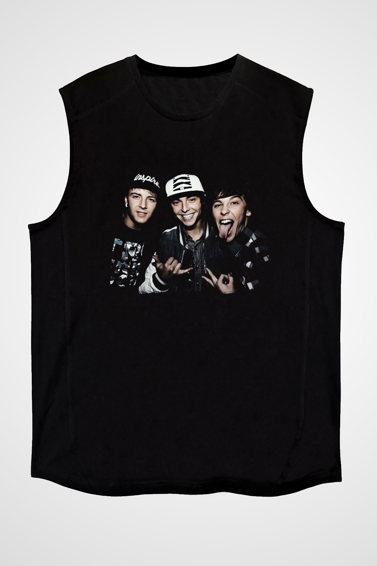 Emblem3 Siyah Unisex Kolsuz Tişört