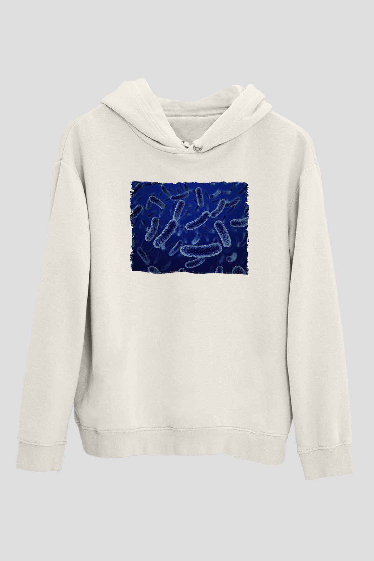 Embriyolog Beyaz Unisex Kapüşonlu Sweatshirt