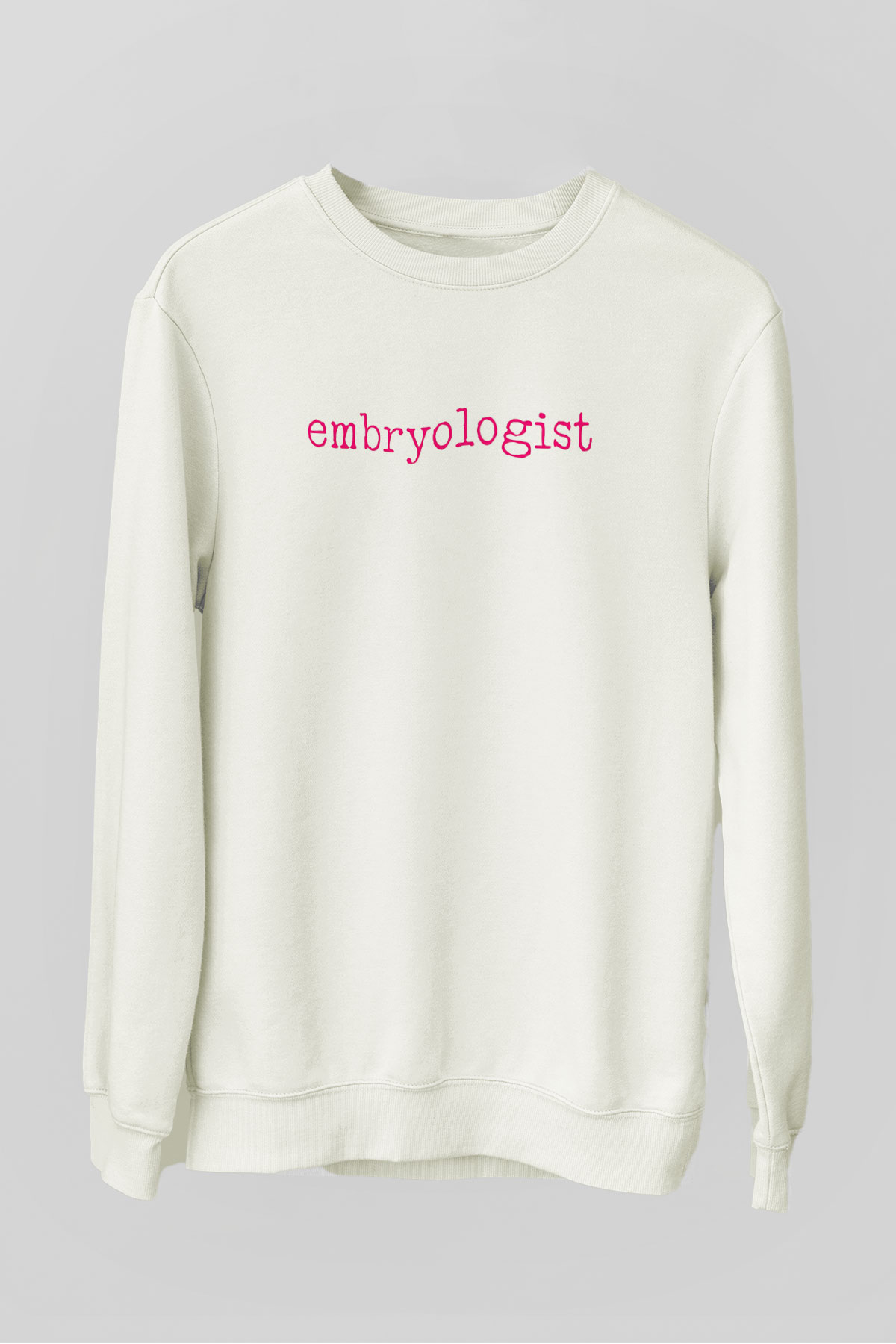 Embriyolog Beyaz Unisex Sweatshirt