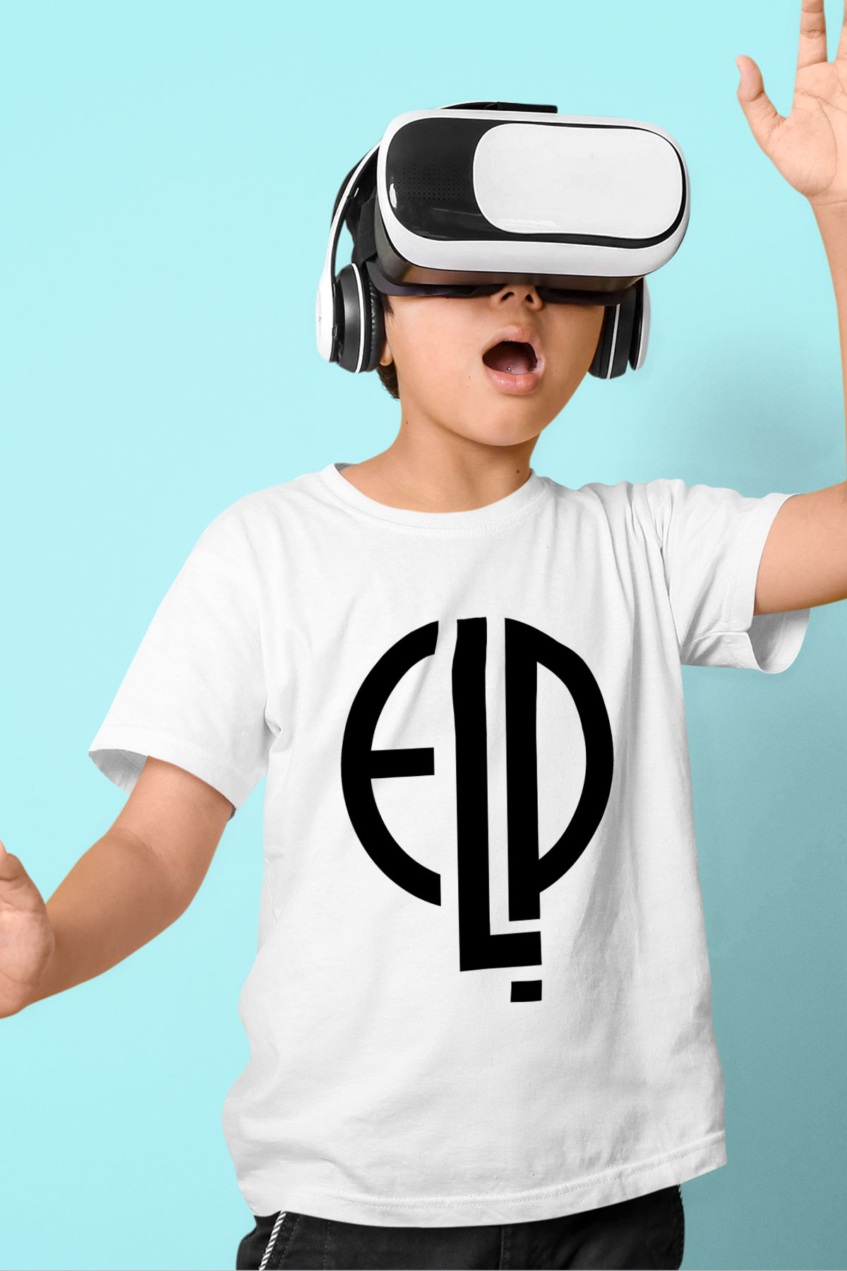 Emerson, Lake and Palmer Baskılı Beyaz Unisex Çocuk Tişört