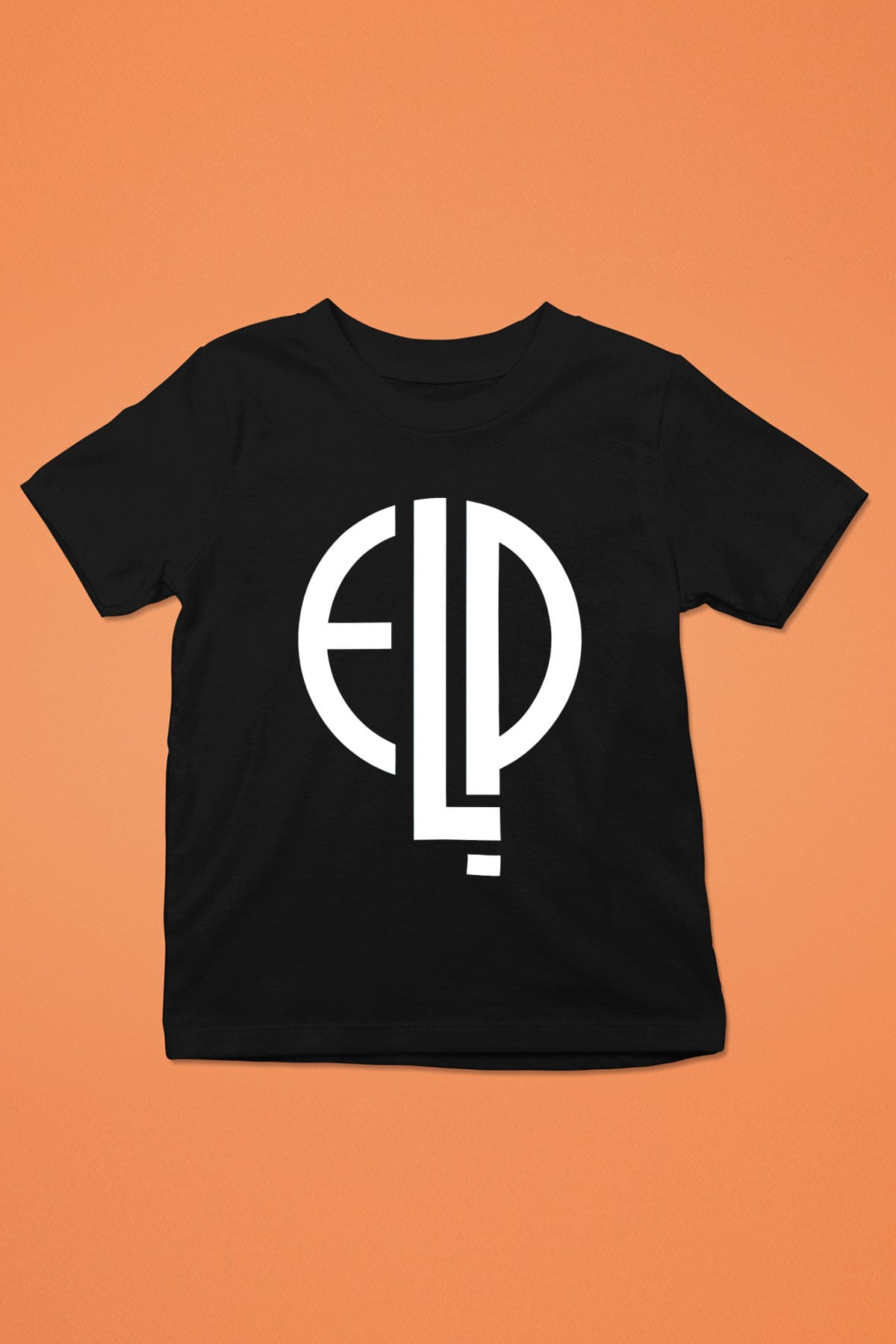 Emerson, Lake and Palmer Baskılı Siyah Unisex Çocuk Tişört