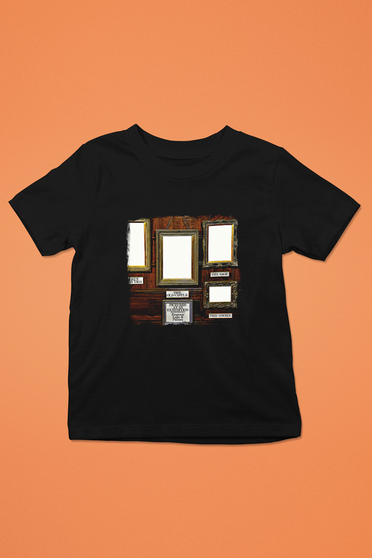 Emerson,Lake and Palmer Baskılı Unisex Siyah Çocuk Tişört