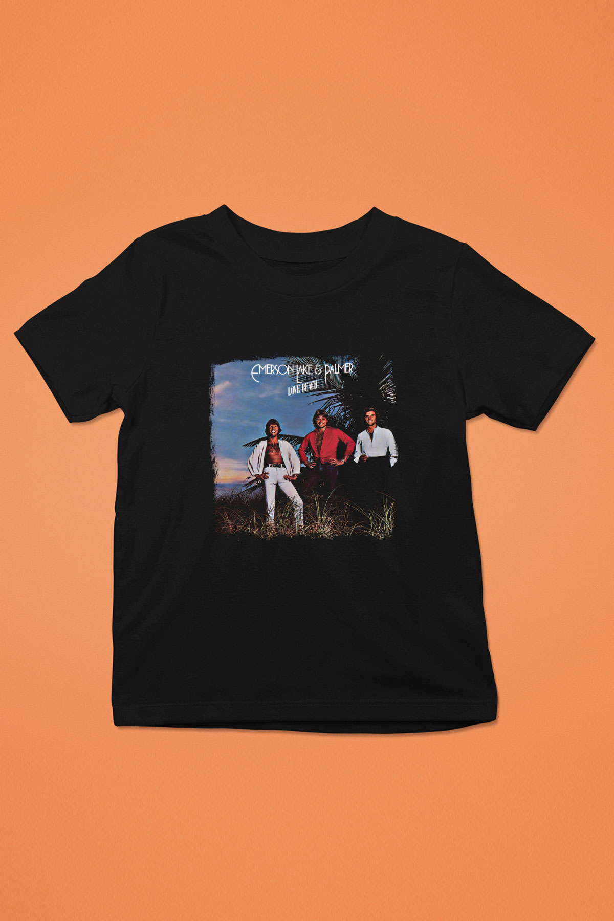 Emerson,Lake and Palmer Baskılı Unisex Siyah Çocuk Tişört