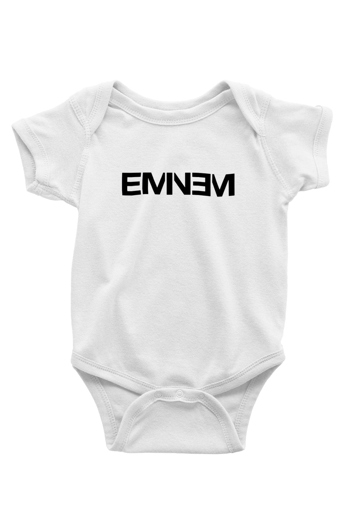 Eminem Baskılı Beyaz Unisex Bebek Body - Zıbın
