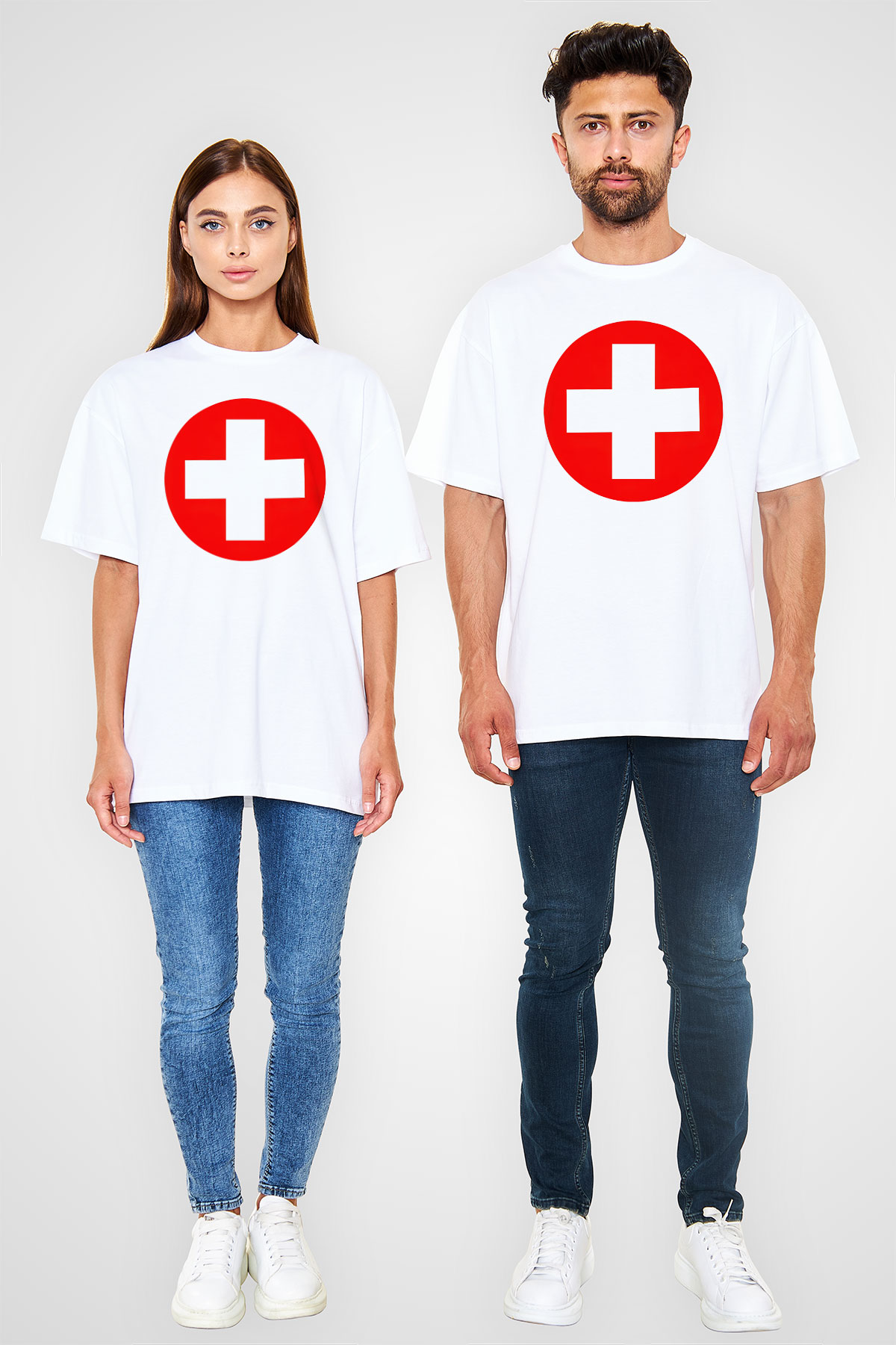 Eminem Beyaz Unisex Oversize Tişört T-Shirt