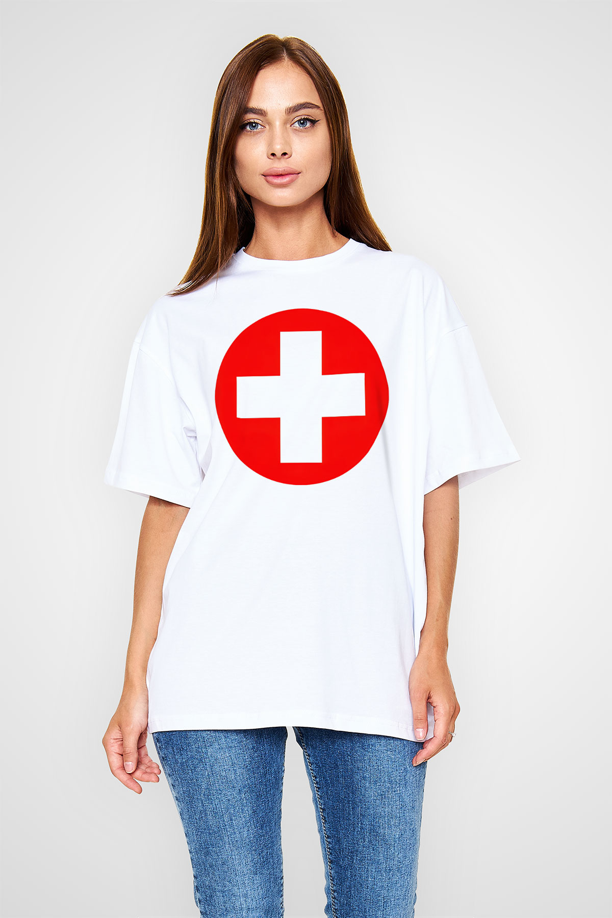 Eminem Beyaz Unisex Oversize Tişört T-Shirt