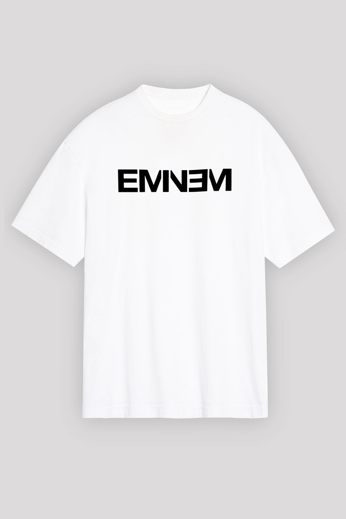 Eminem Beyaz Unisex Oversize Tişört T-Shirt