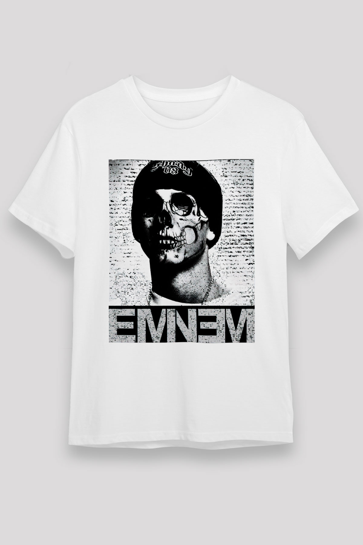 Eminem Beyaz Unisex Tişört T-Shirt - TişörtFabrikası