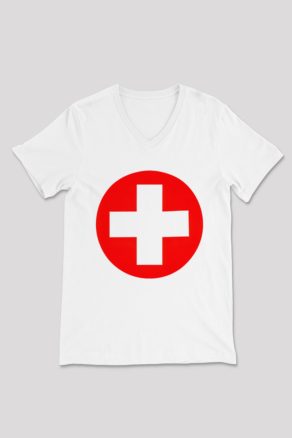 Eminem Beyaz Unisex V Yaka Tişört T-Shirt