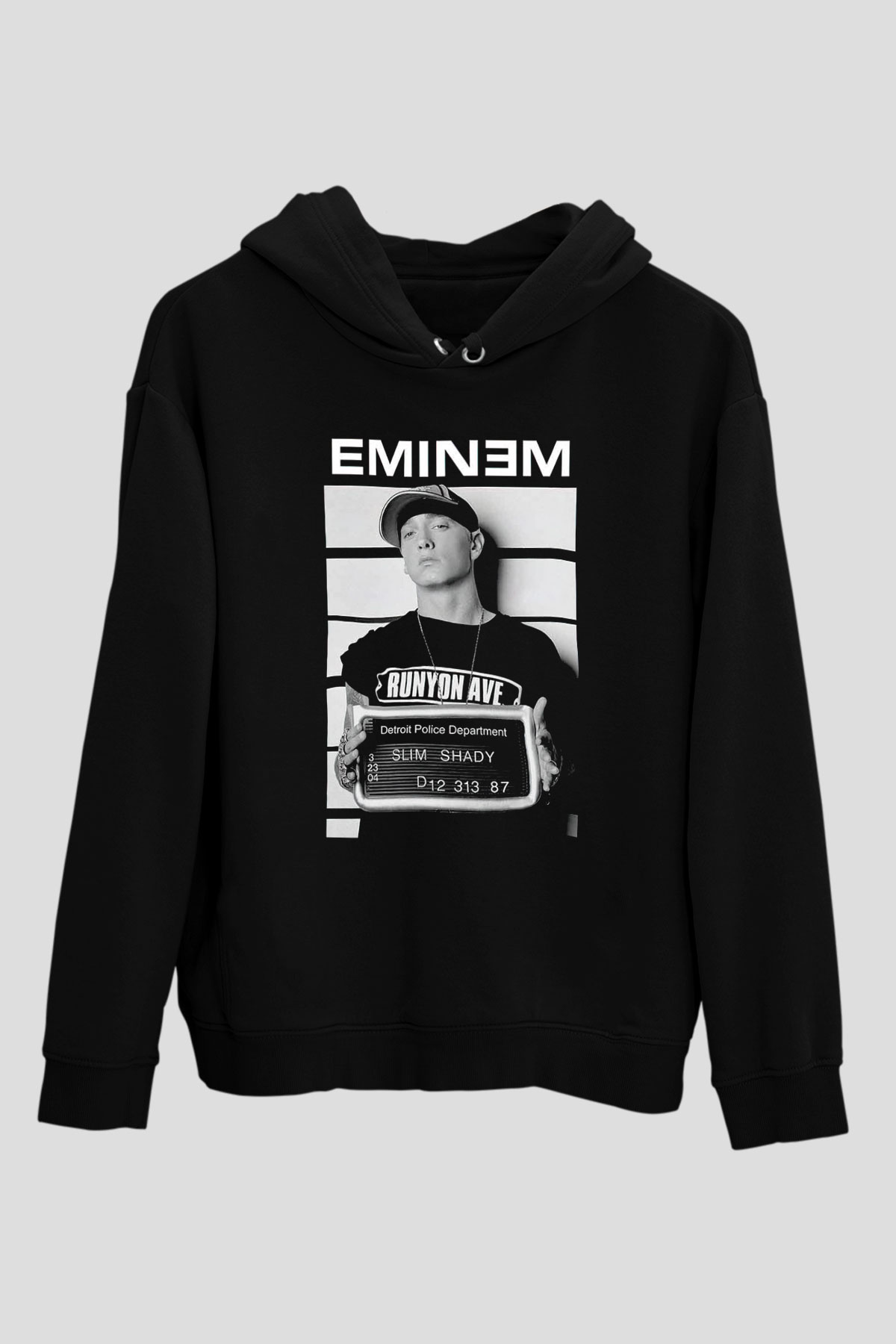Eminem Siyah Unisex Hoodie