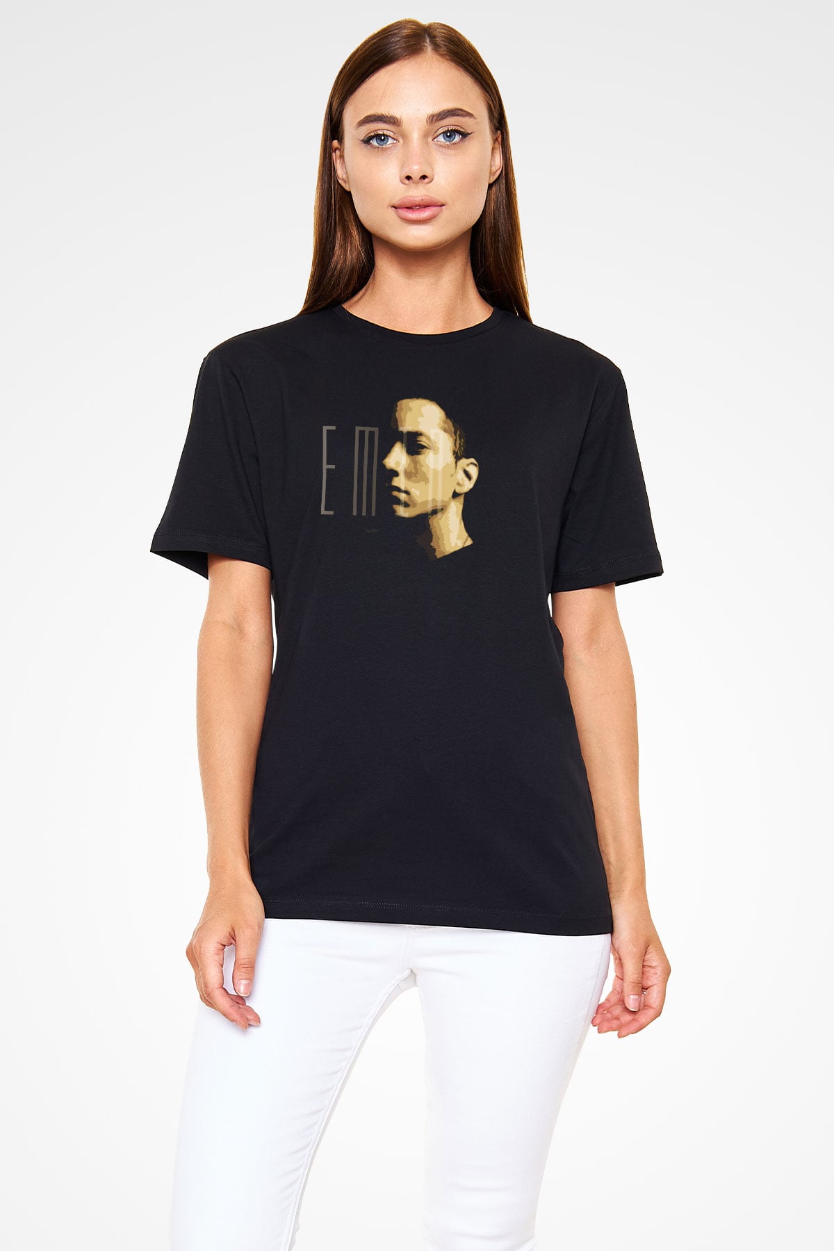 Eminem Siyah Unisex Tişört T-Shirt - TişörtFabrikası
