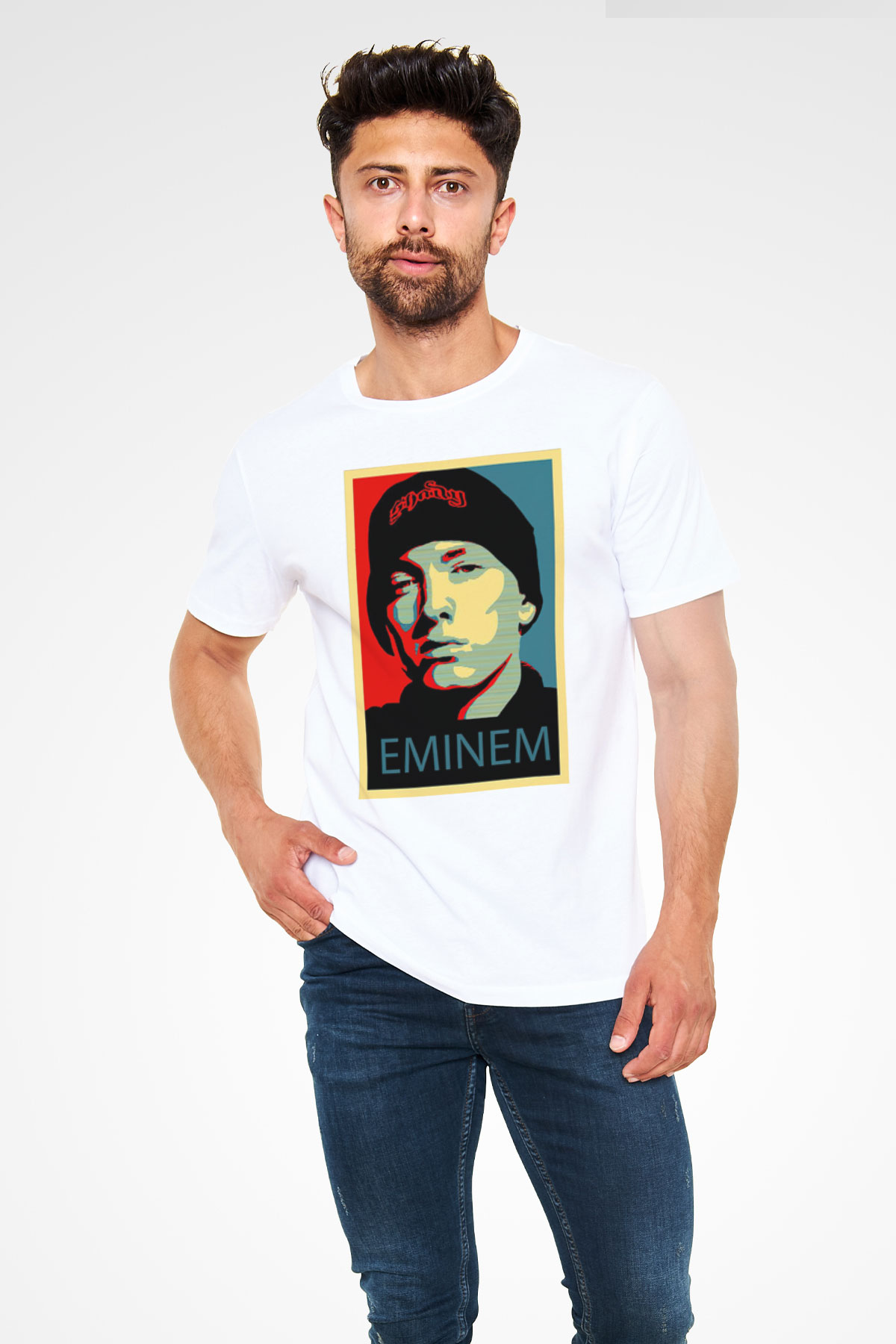 Eminem Siyah Unisex Tişört T-Shirt - TişörtFabrikası