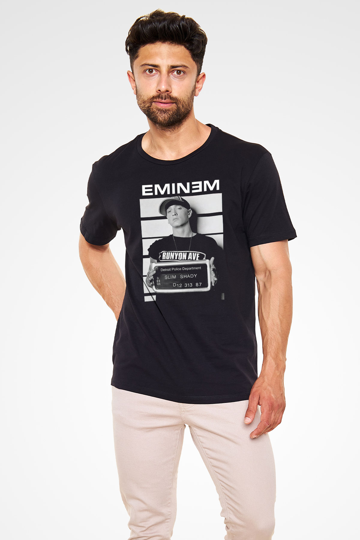 Eminem Siyah Unisex Tişört T-Shirt - TişörtFabrikası