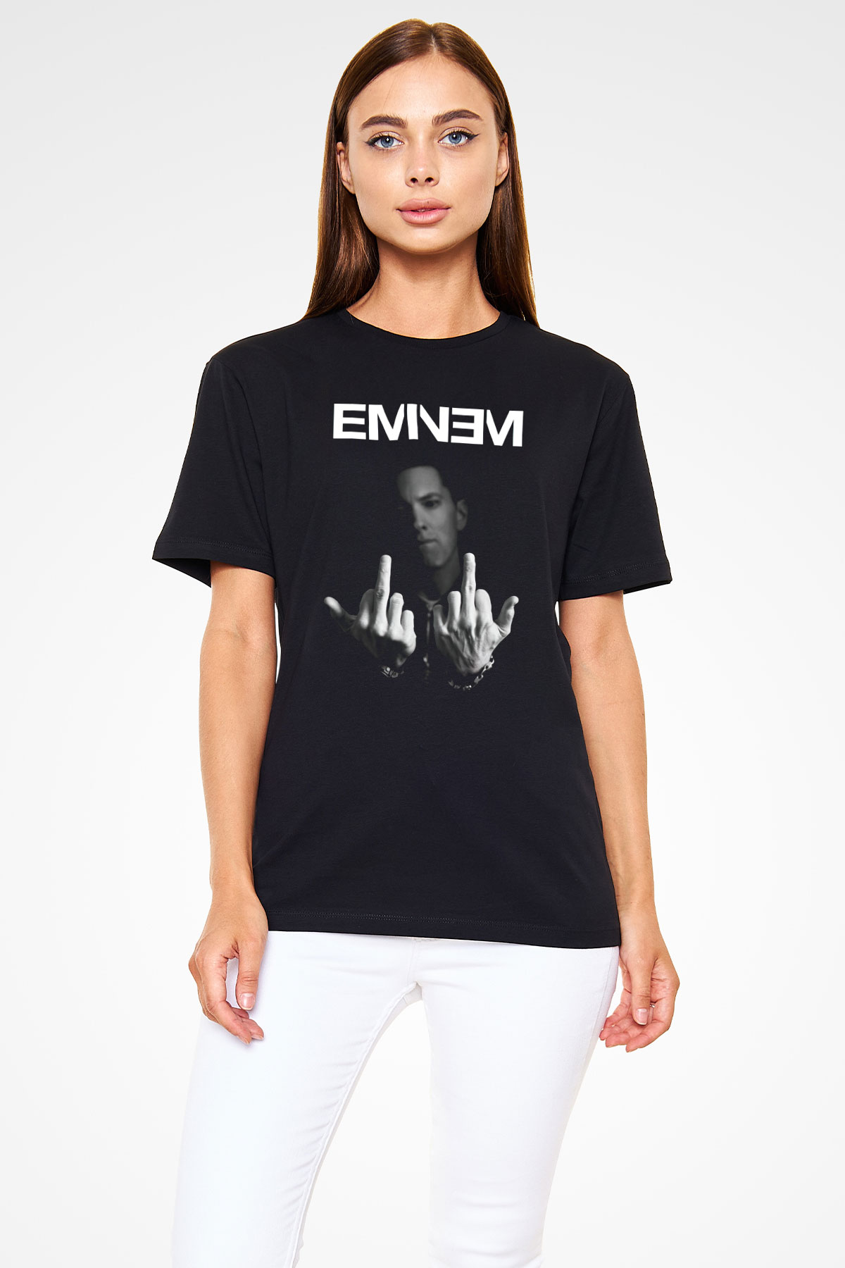 Eminem Siyah Unisex Tişört T-Shirt - TişörtFabrikası
