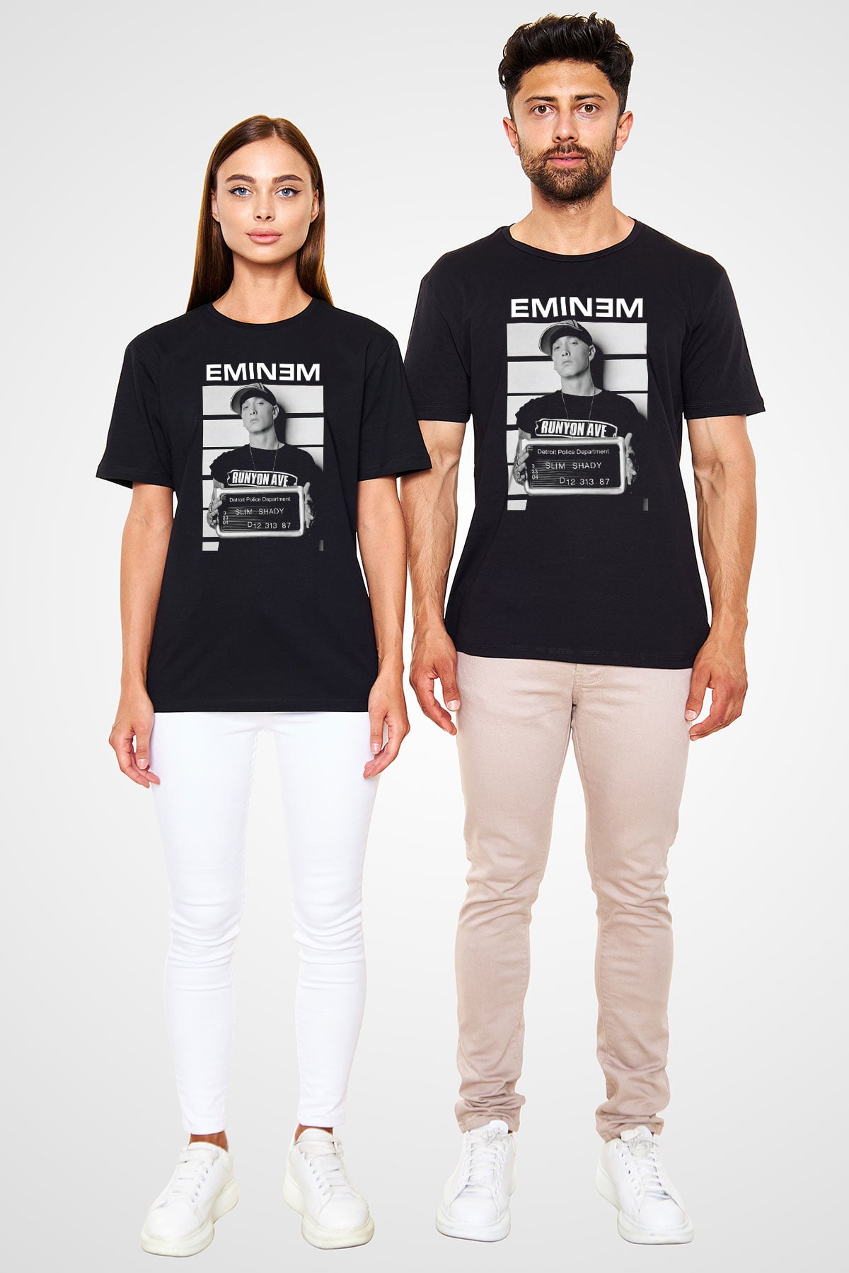 Eminem Siyah Unisex Tişört T-Shirt - TişörtFabrikası