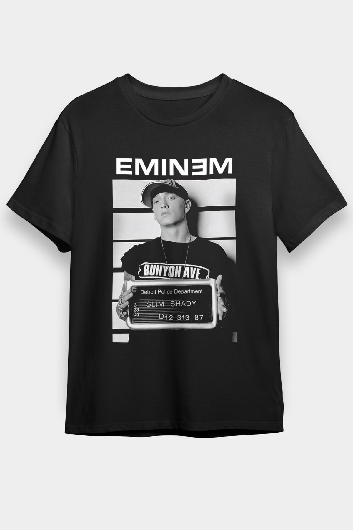 Eminem Siyah Unisex Tişört T-Shirt - TişörtFabrikası