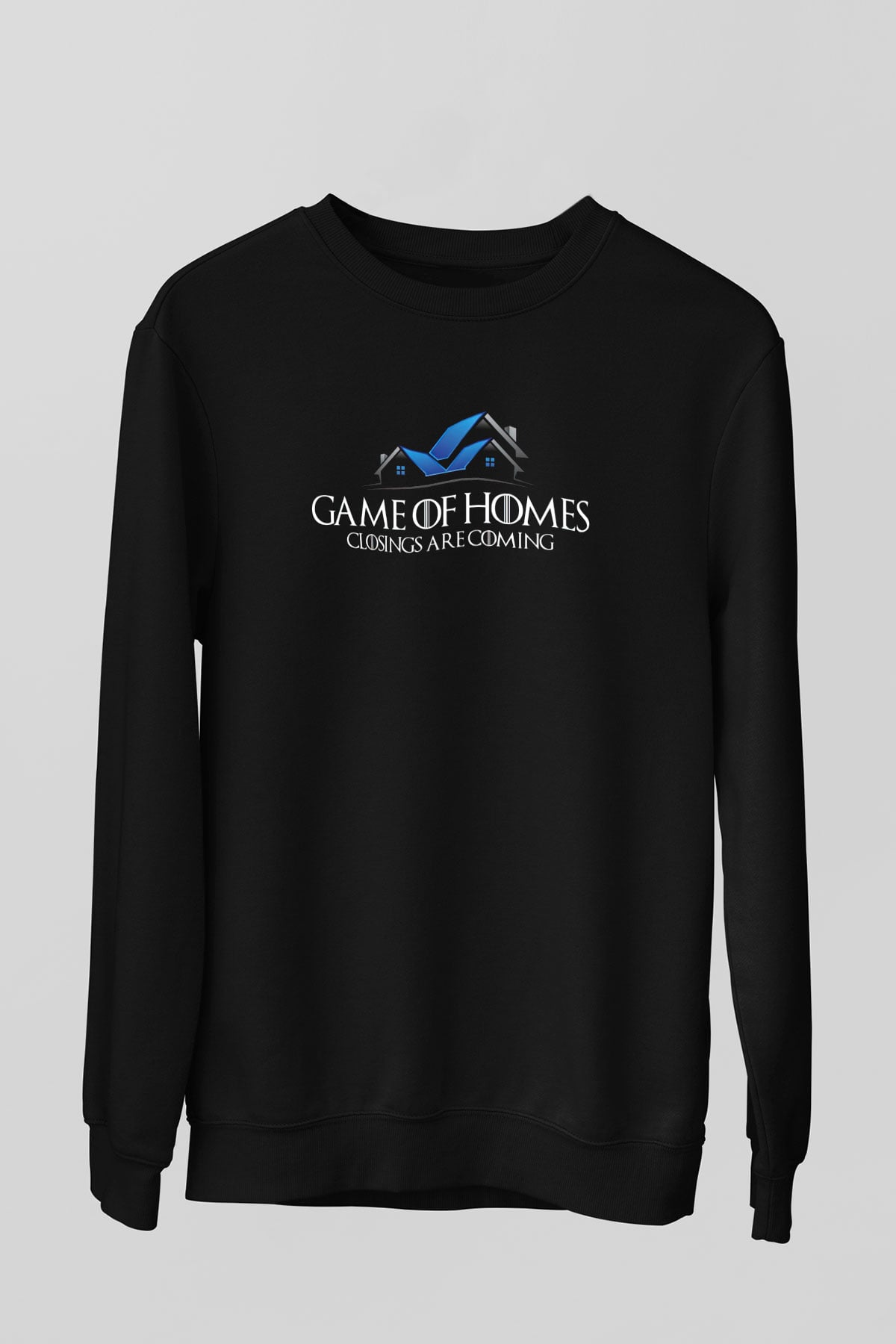 Emlakçı Siyah Unisex Sweatshirt