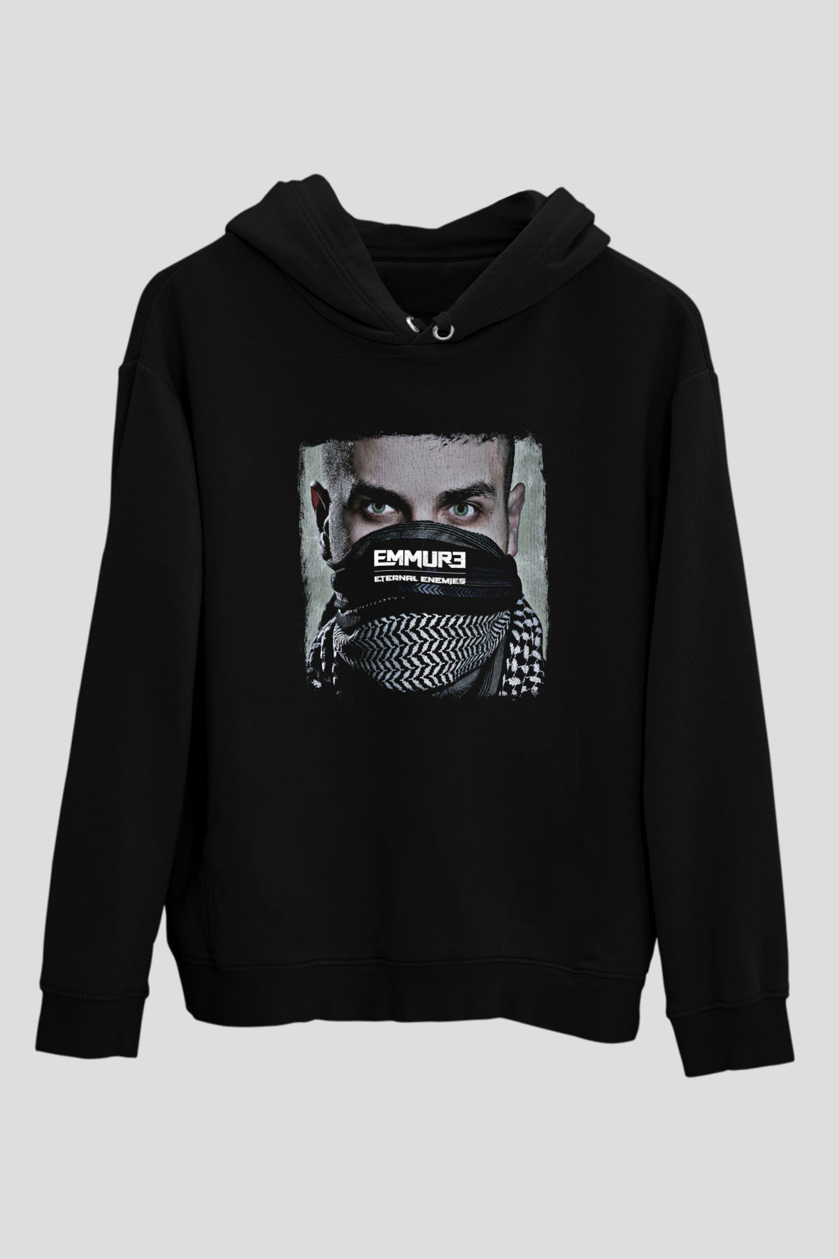 Emmure Baskılı Unisex Siyah Hoodie