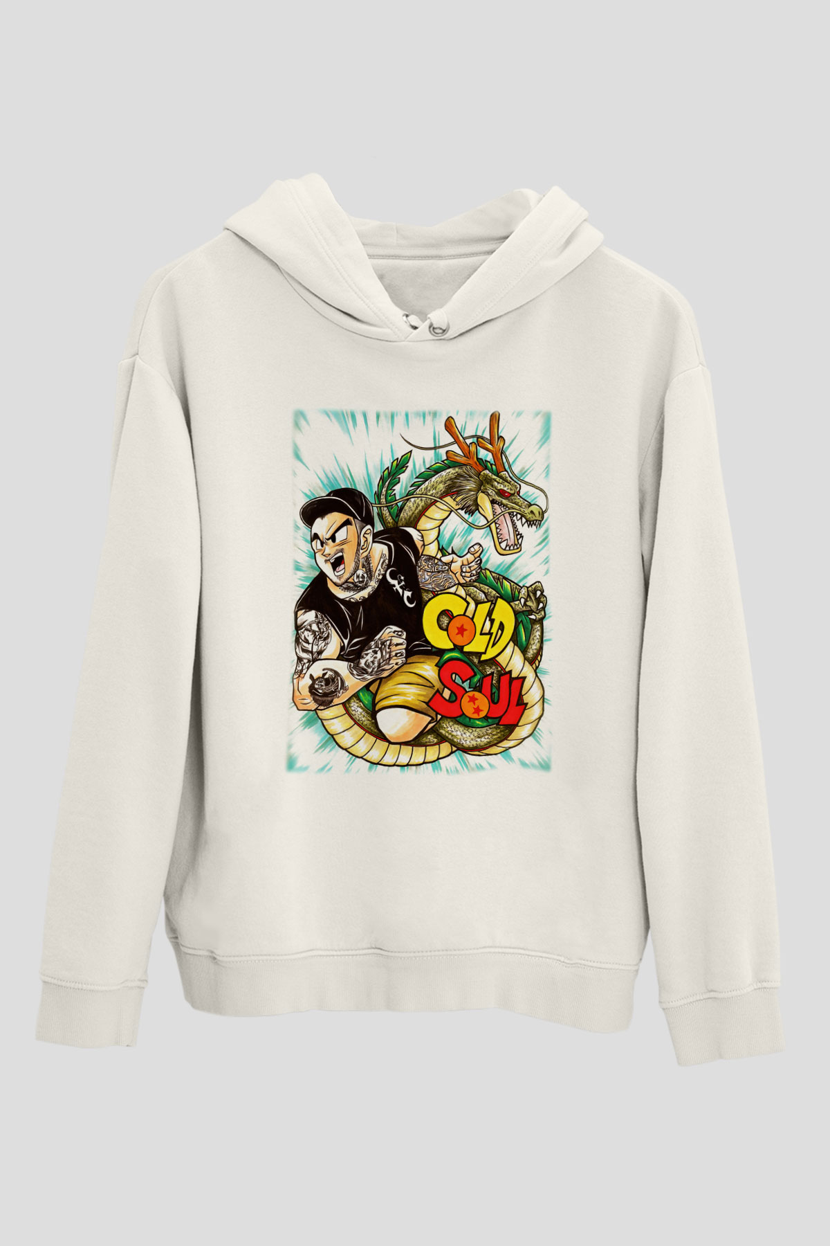 Emmure Beyaz Unisex Kapşonlu Sweatshirt