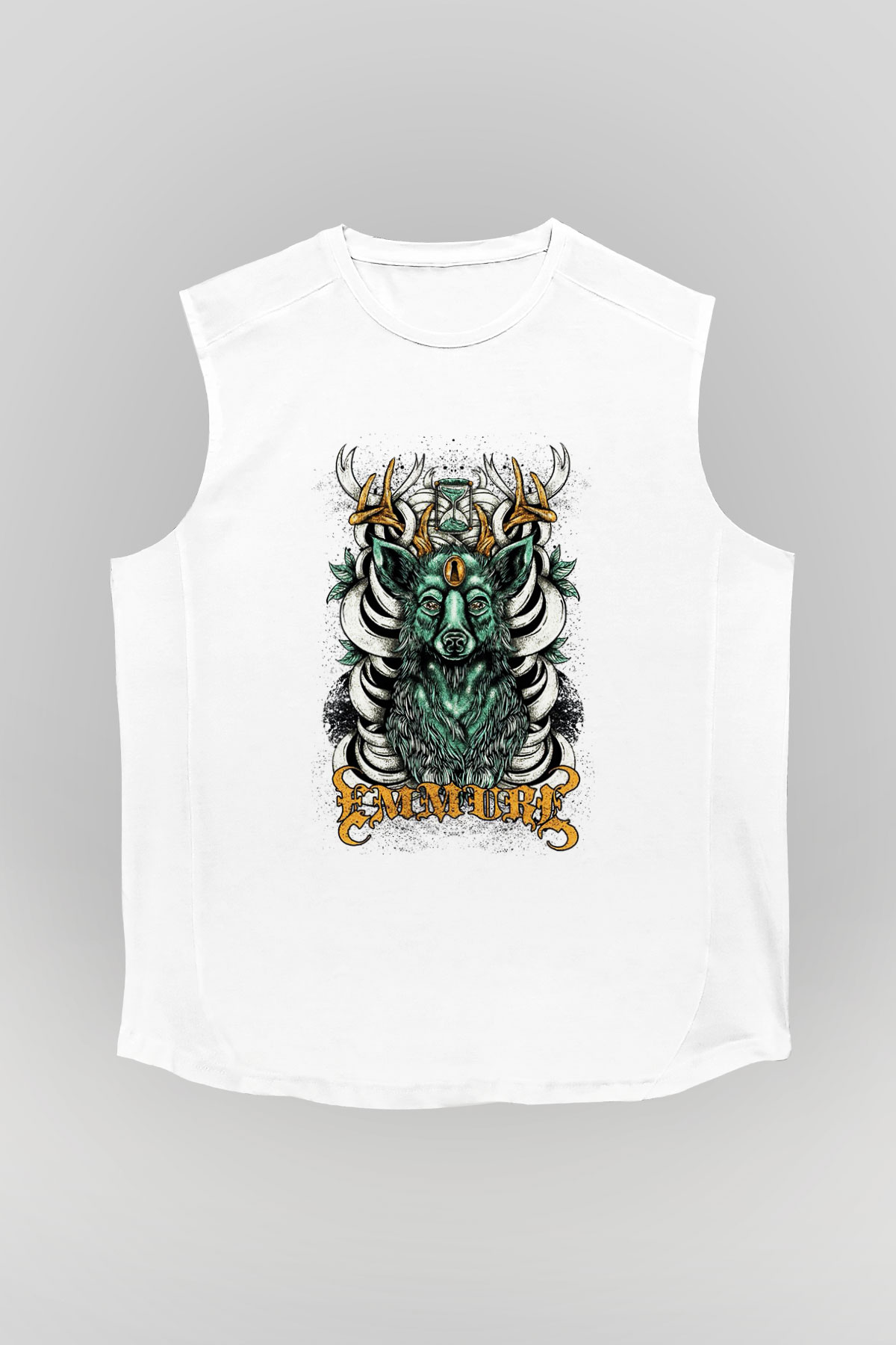 Emmure Beyaz Unisex Kolsuz Tişört