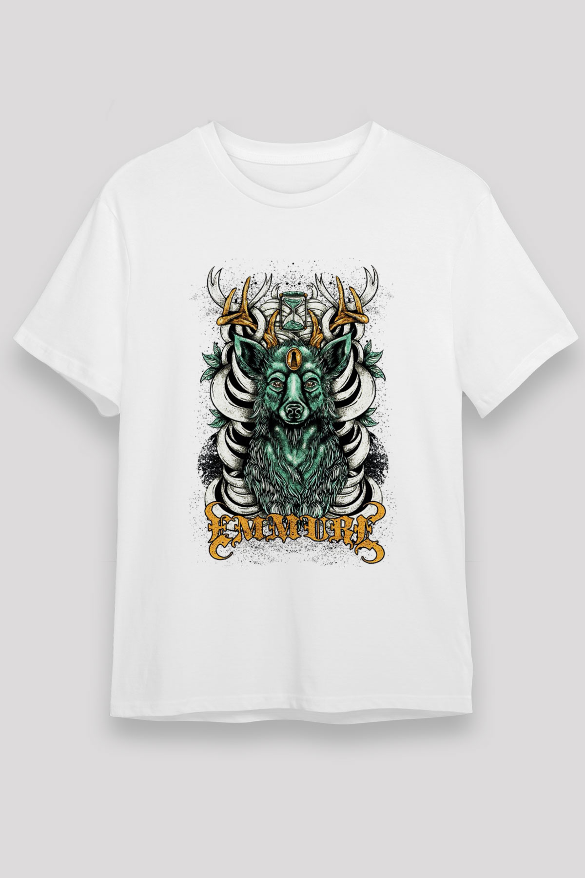 Emmure Beyaz Unisex Tişört T-Shirt - TişörtFabrikası