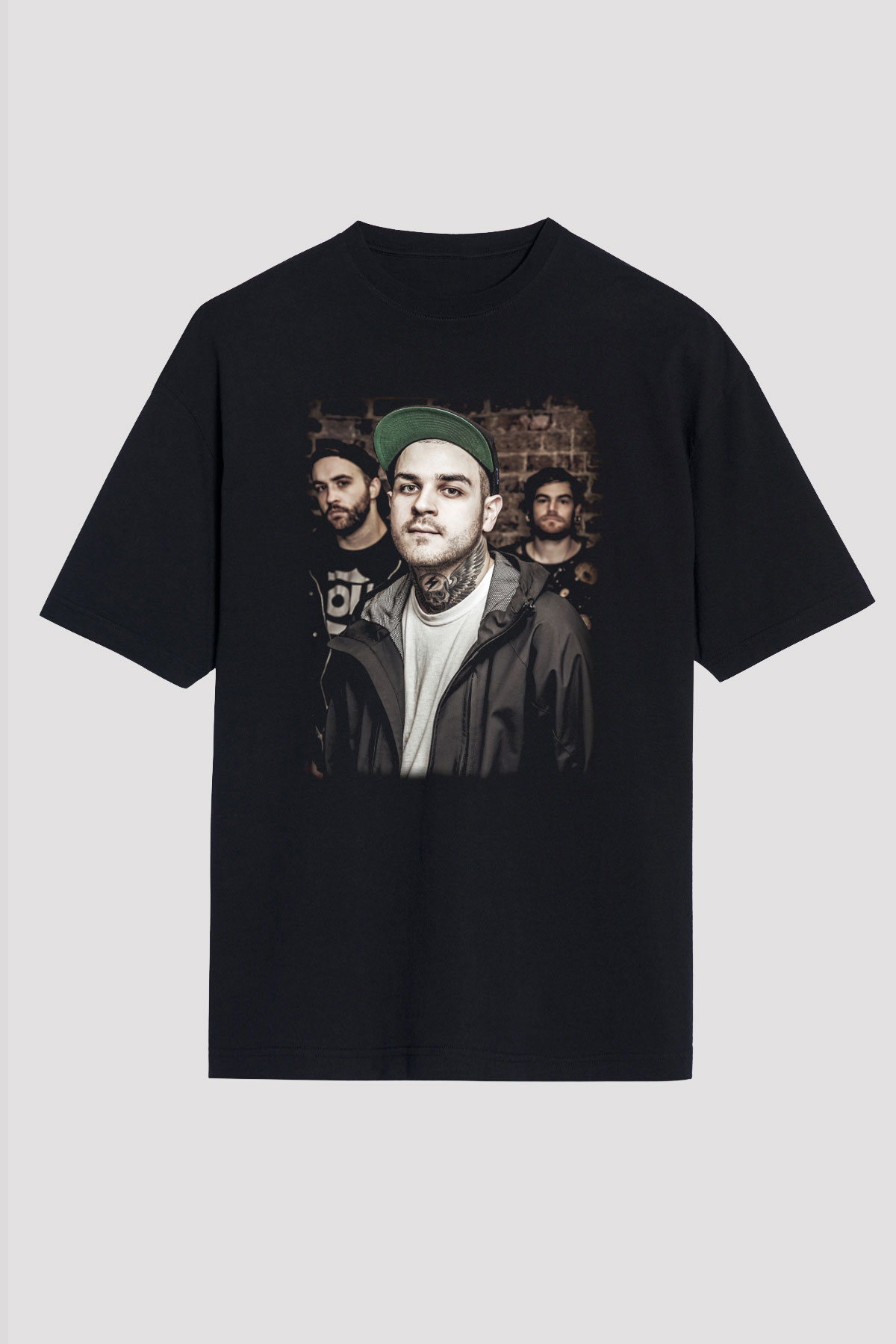Emmure Siyah Unisex Oversize Tişört T-Shirt