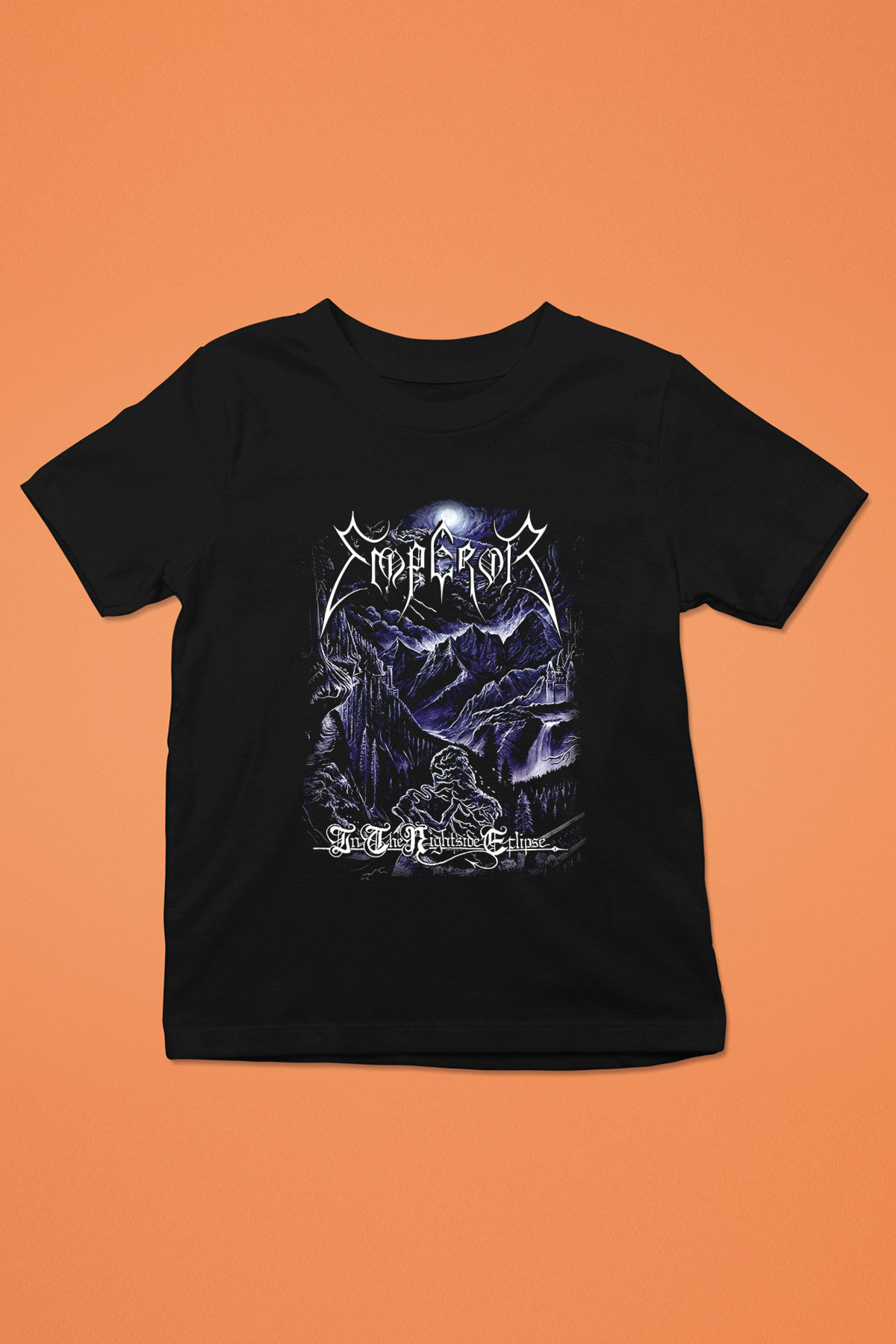 Emperor Baskılı Siyah Unisex Çocuk Tişört