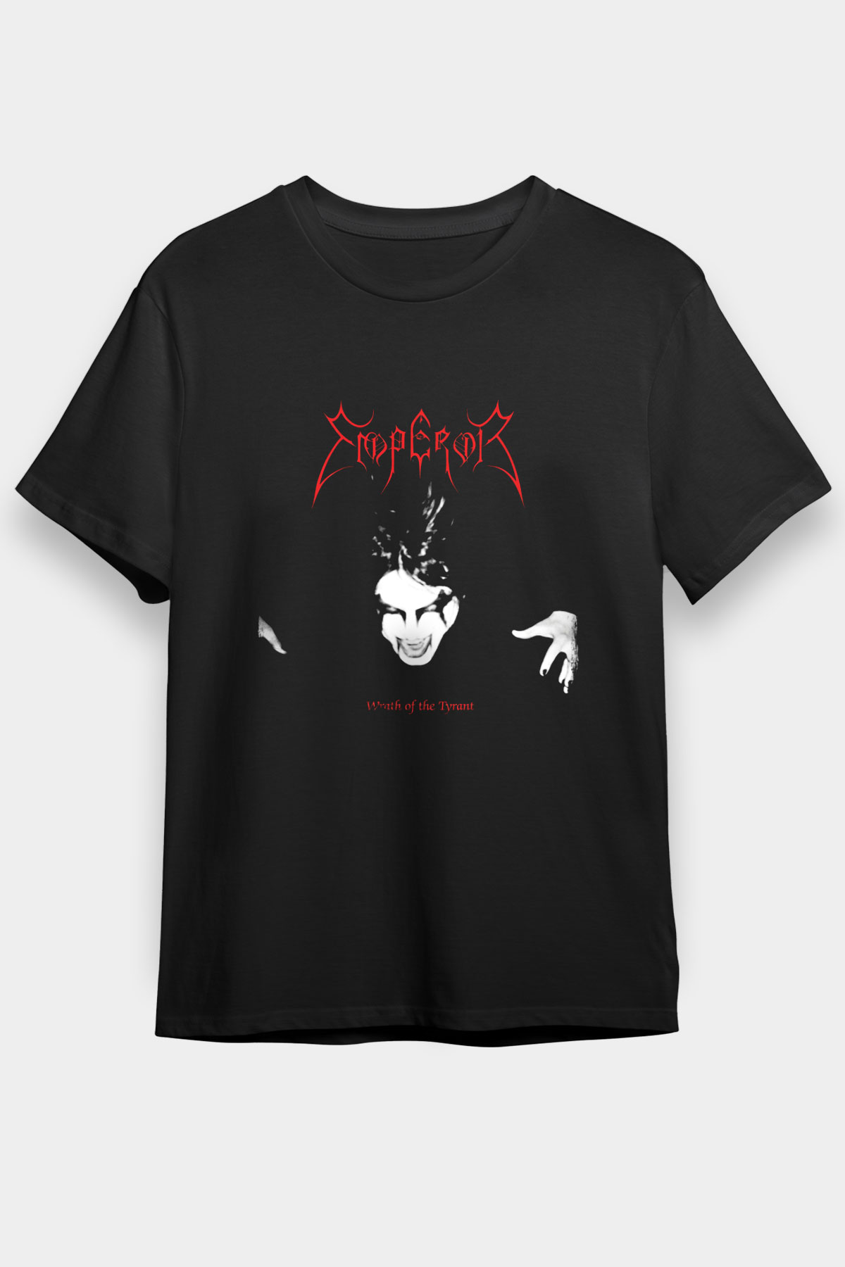 Emperor Baskılı Unisex Siyah Tişört