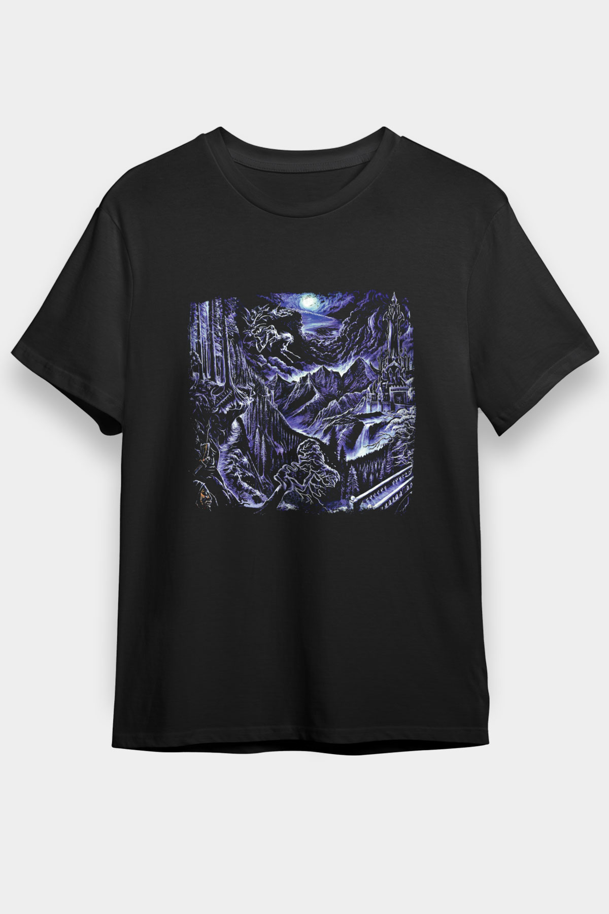Emperor Baskılı Unisex Siyah Tişört