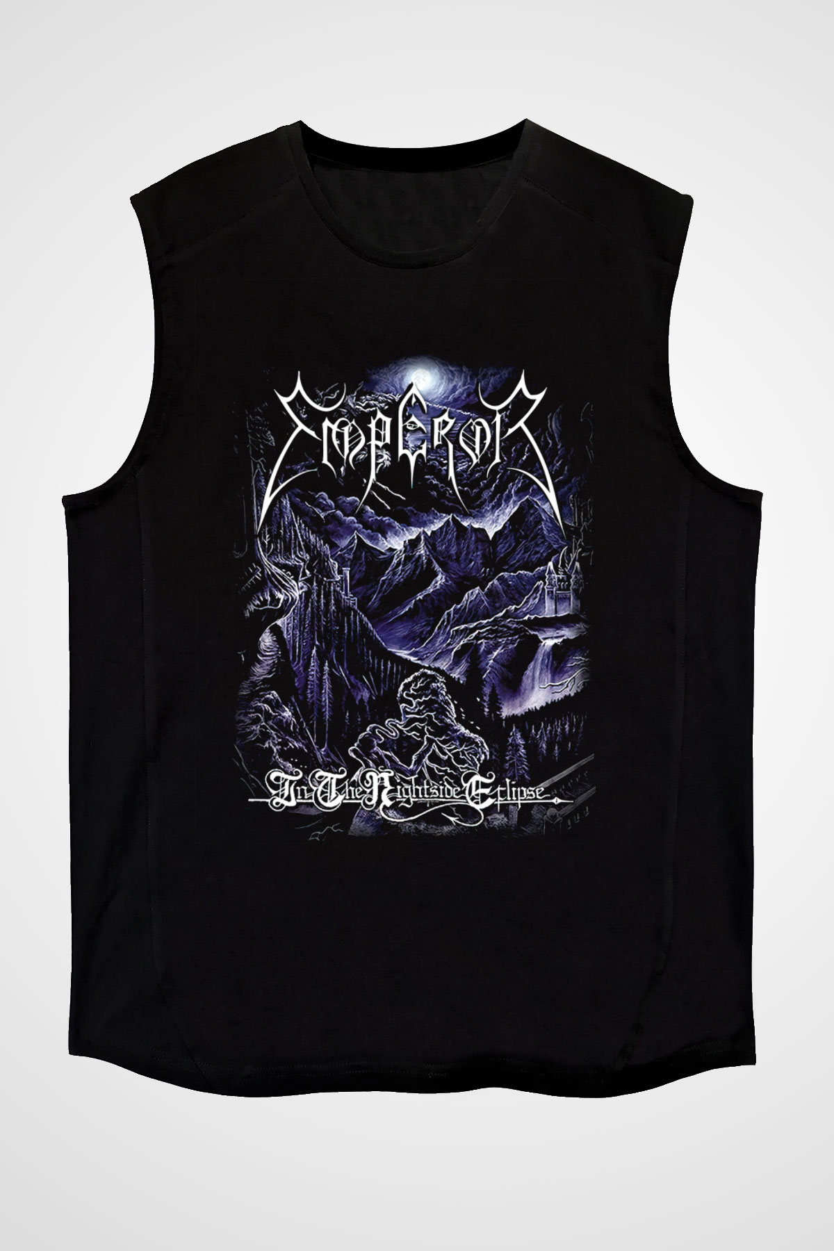 Emperor Siyah Unisex Kolsuz Tişört