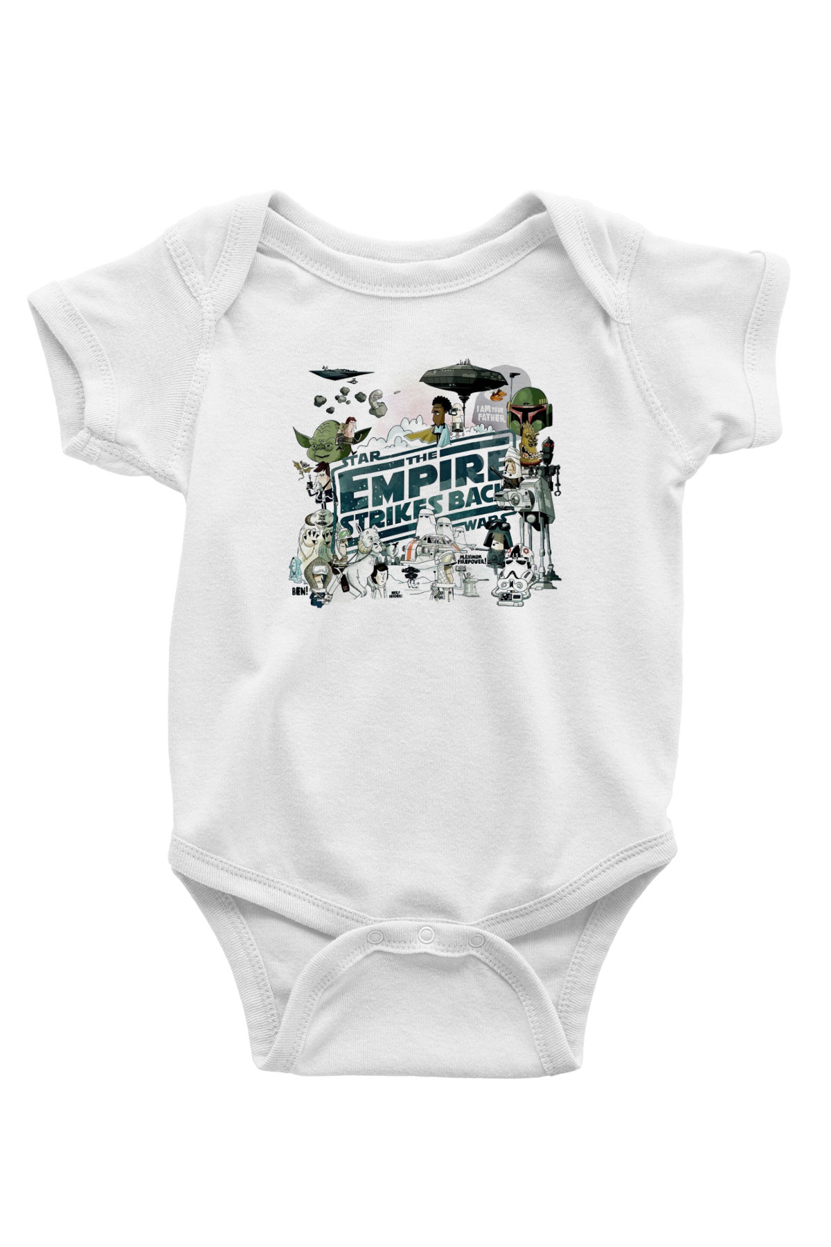 Empire Strikes Back Beyaz Bebek Body - Zıbın