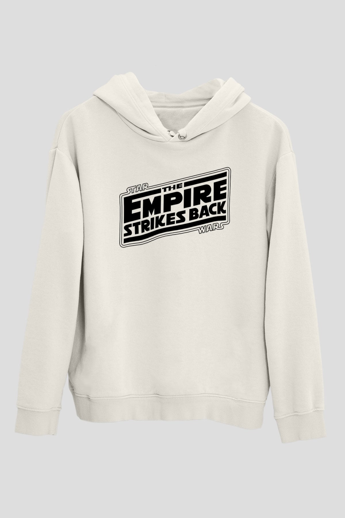 Empire Strikes Back Beyaz Unisex Hoodie