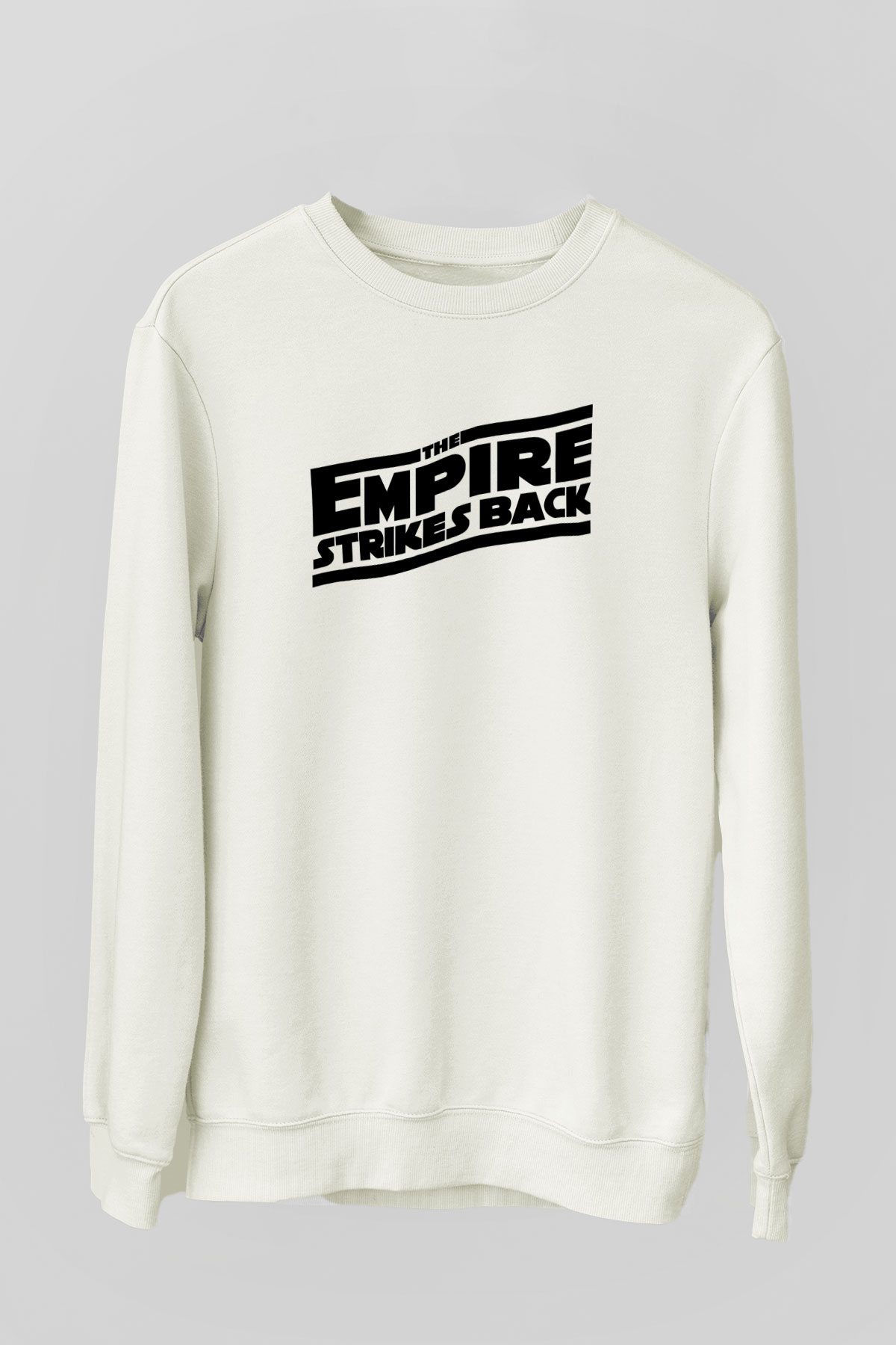 Empire Strikes Back Beyaz Unisex Sweatshirt