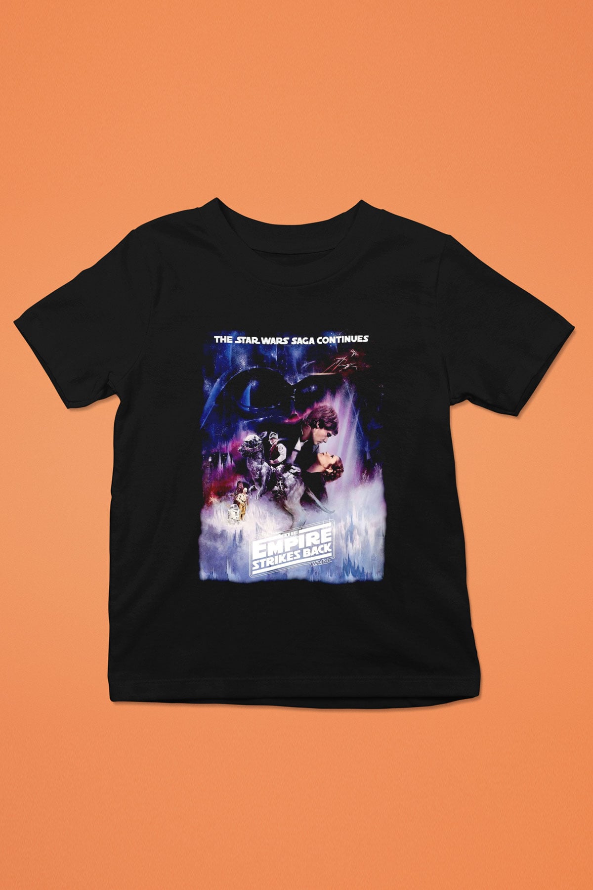 Empire Strikes Back Siyah Unisex  Çocuk Tişört